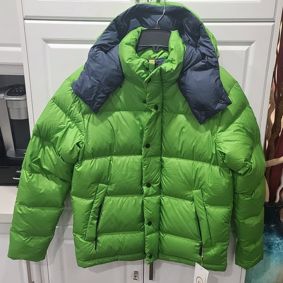KANUK Neon Green Misto Puffer Winter Jacket - Picture 1 of 15
